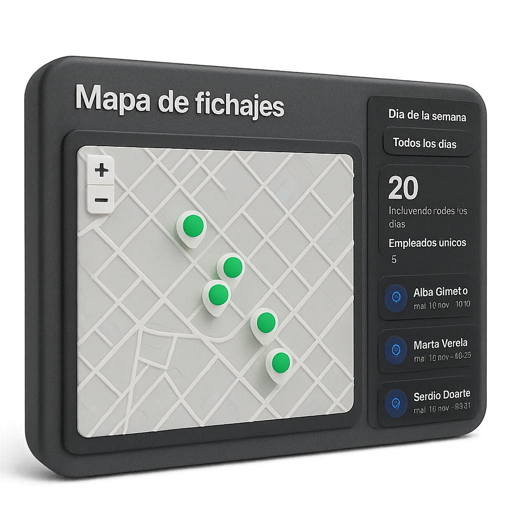 Fichajes con geolocalización